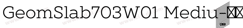 GeomSlab703W01 Mediu字体转换 GeomSlab703W01 Mediu字体转换